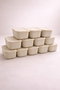 Hermia Set de 12 Cajas de Almacenamiento Crema